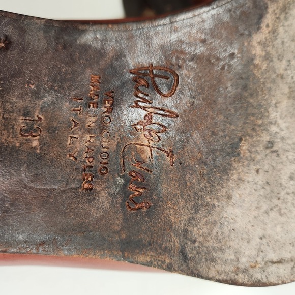 PAUL EVANS Men's Brown Leather Chelsea Boots 13 Made In Naples Italy Brown $559 - Picture 8 of 13